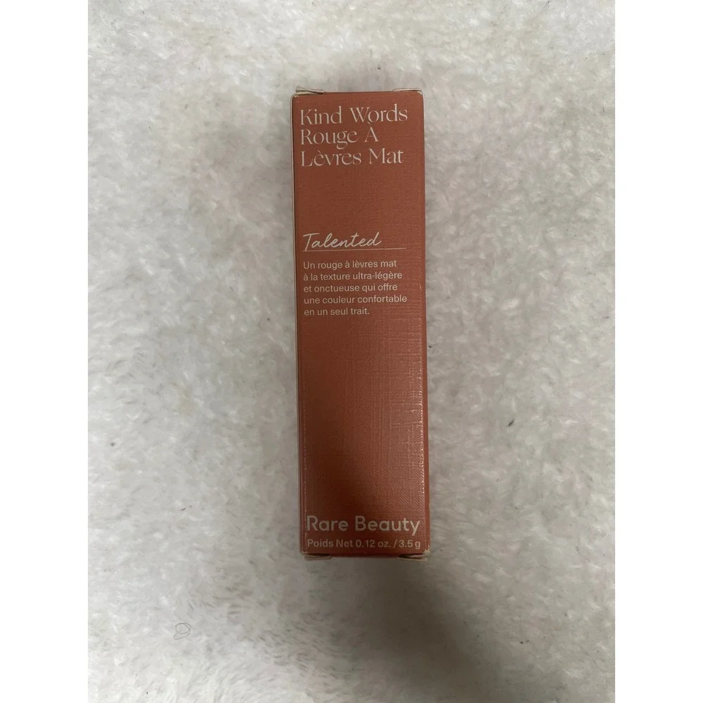 Rare Beauty Kind Words Matte Lipstick Talented Neutral Beige 0.12 oz NIB
